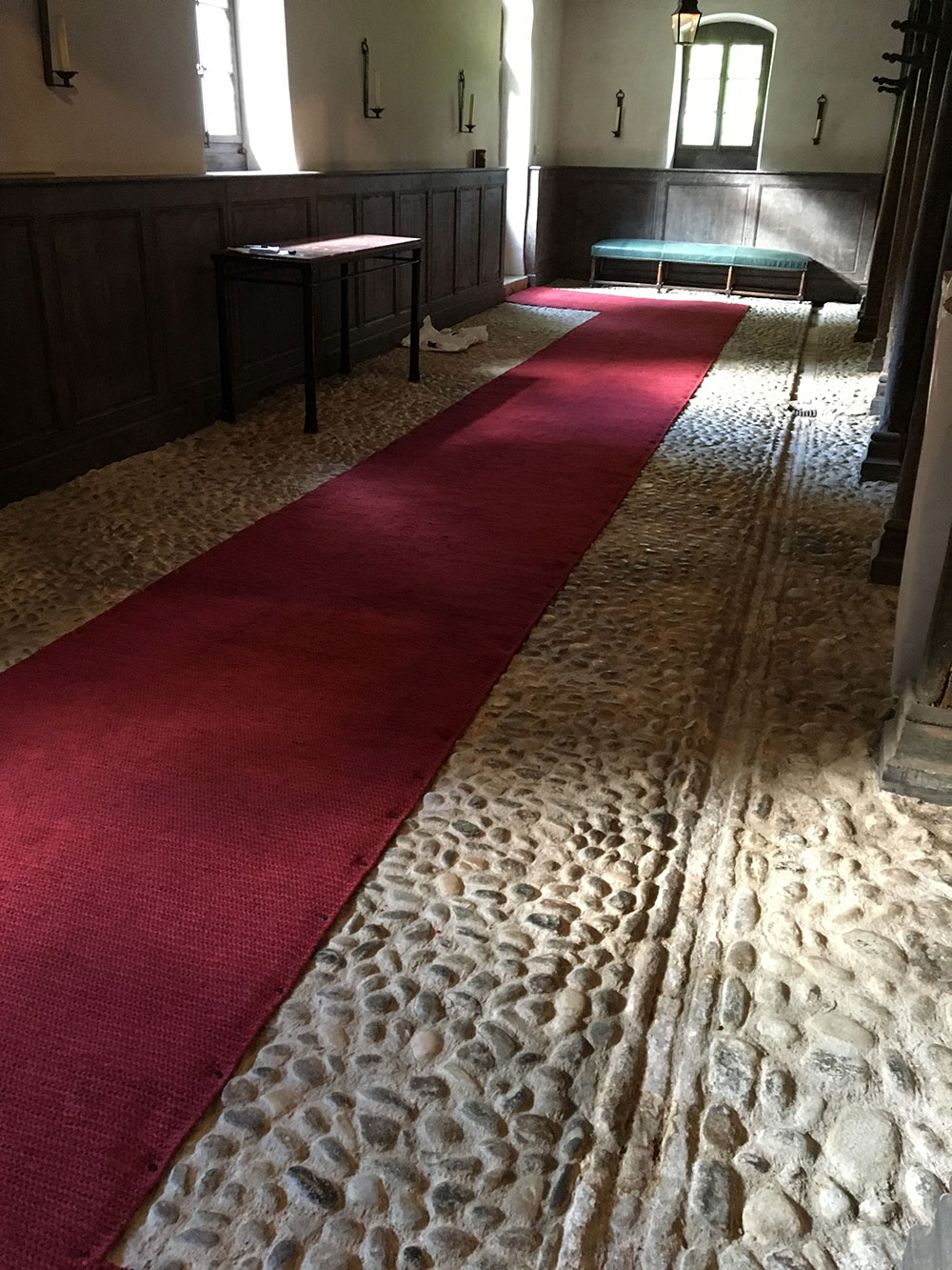 Tapis de passage rouge